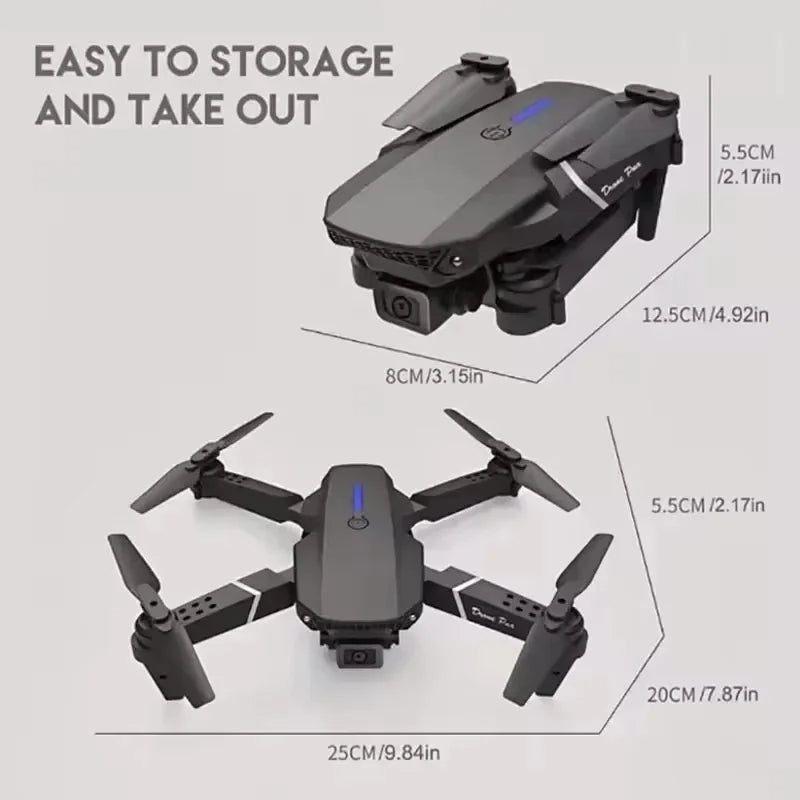 Dron con doble cámara 4K + Maletín Gratis