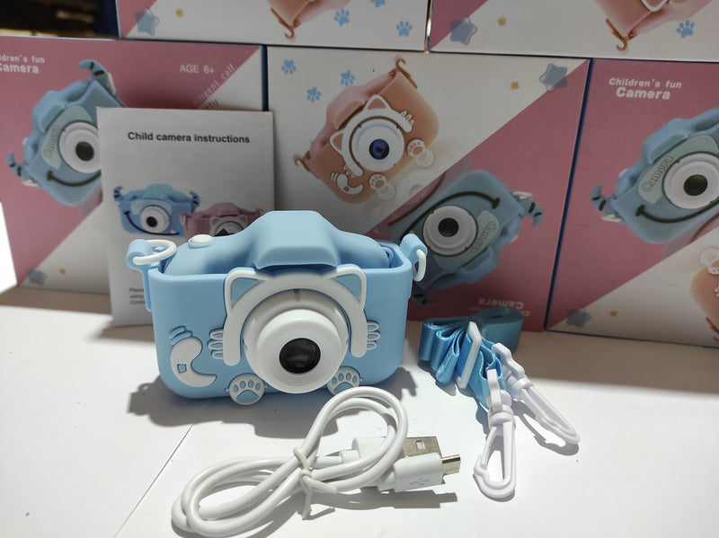 Cámara para Niños con Correa 1080P 2,0 Pulgadas Azul Gato - additional image 12