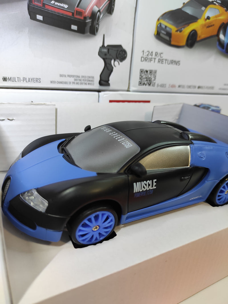 Coche teledirigido drift 1:24 BUCATTI AZUL - additional image 1